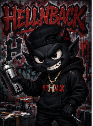 HELLNBACK mascot art