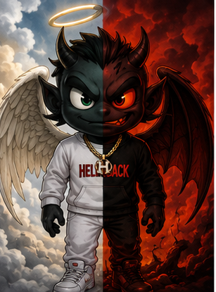 HELLNBACK mascot art